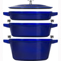 Dark Blue 4-pc Cast Iron Cookware Set D107011