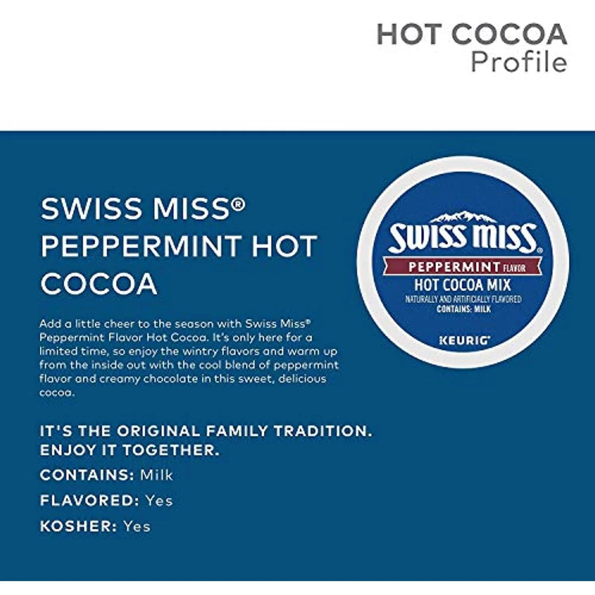 Peppermint Hot Cocoa Single Serve K-Cup Pods (22 Count) C74231