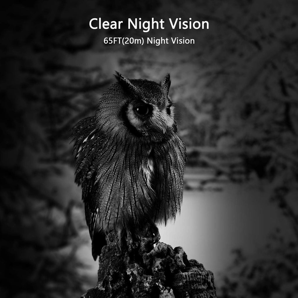 24MP 1296P No Glow Night Vision Motion Activated Waterproof Game Camera H4268