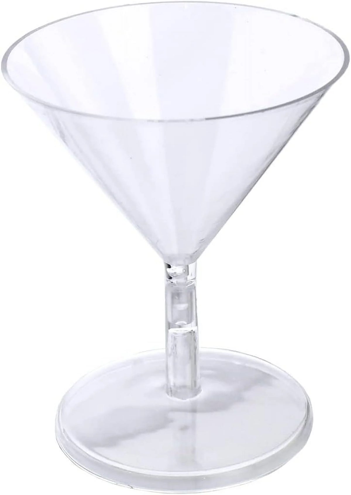 Clear Plastic Martini Glasses 12-Count I641298