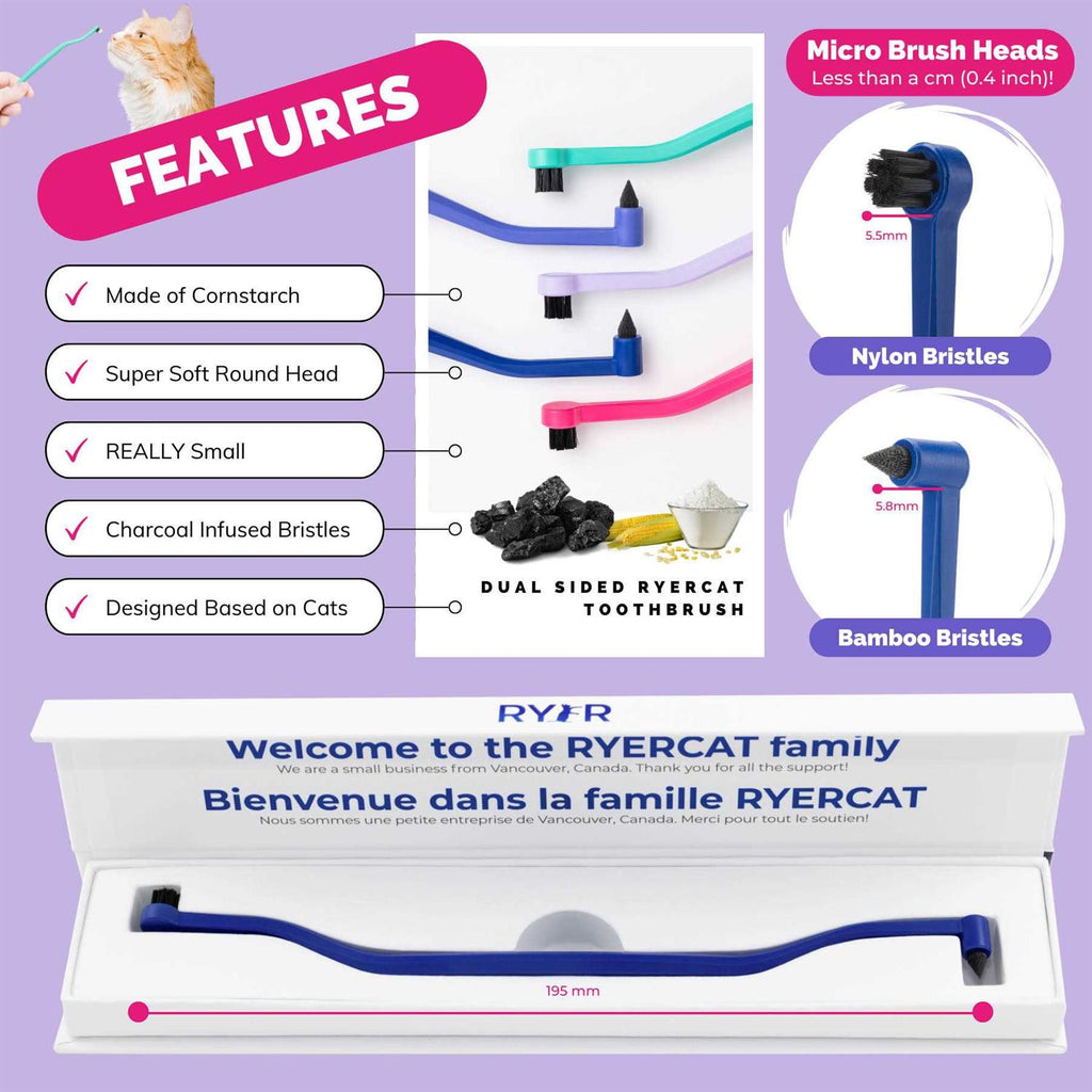 Dual Sided Cat Toothbrush V2089