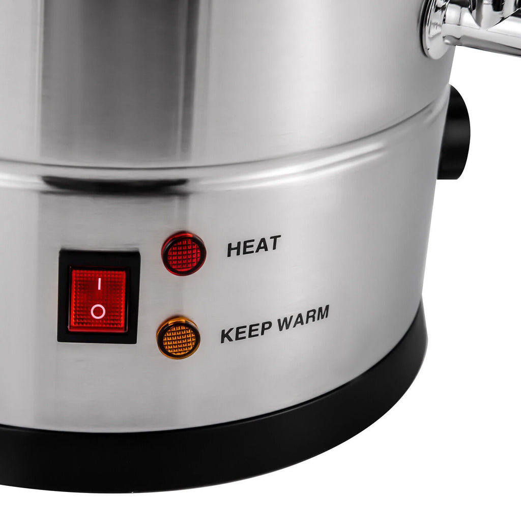 15L Stainless Steel Electric Tea Urn Hot Water Boiler 1400W I257315