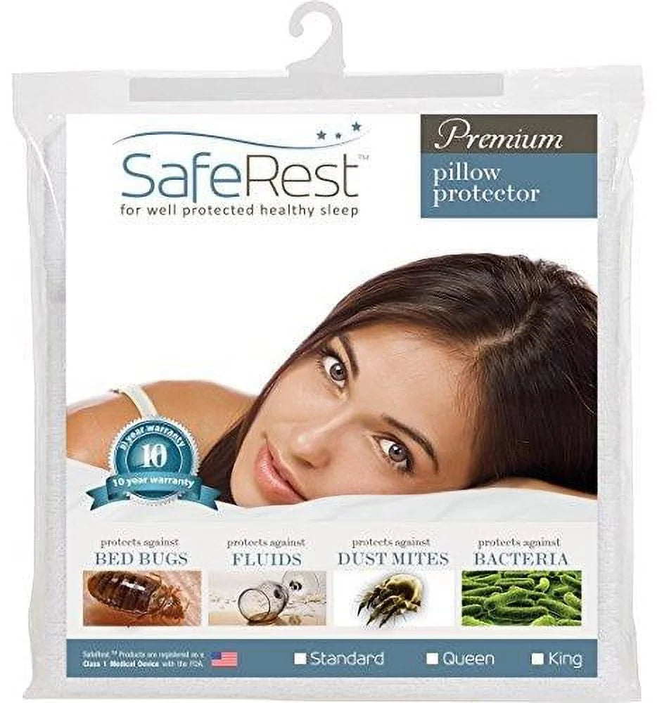 Hypoallergenic Waterproof Zippered Pillow Protector Standard Size R774556