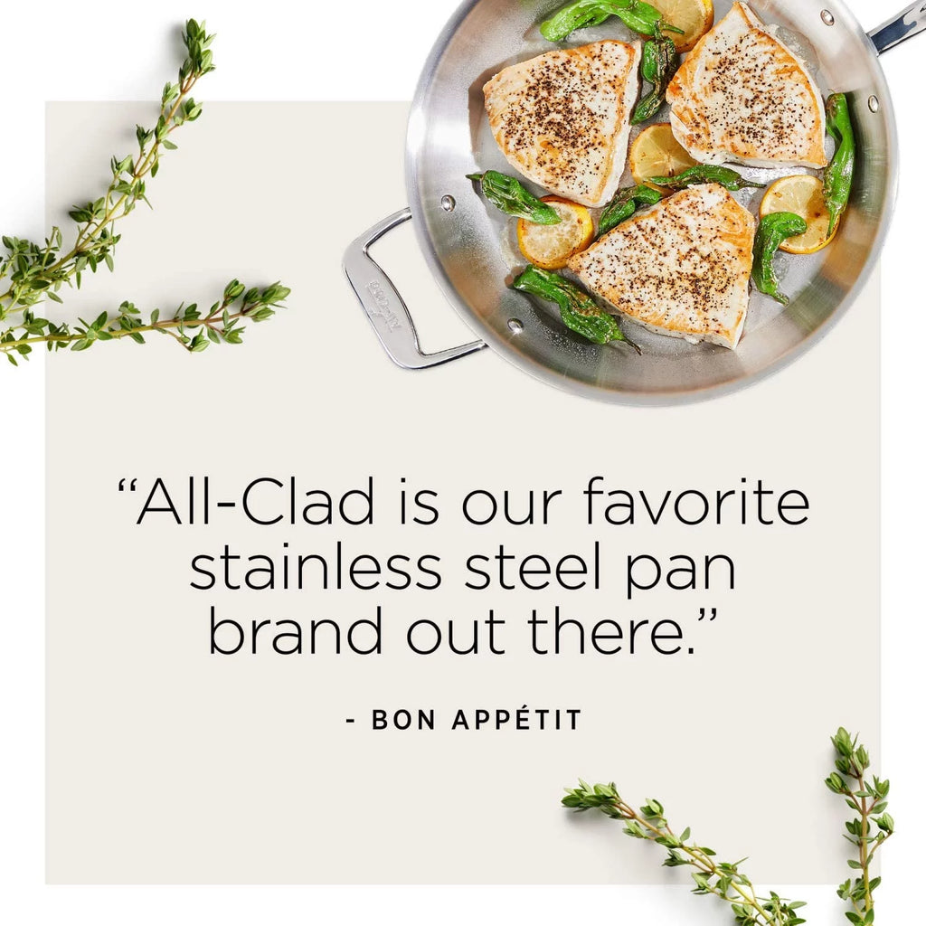 5-Ply Brushed Stainless Steel Cookware Set 14 Piece Q54099