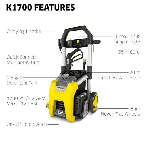 Electric Pressure Washer with 3 Spray Nozzles E172