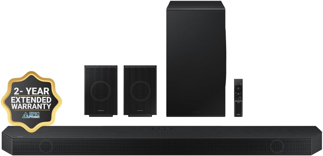 11.1.4ch Soundbar with Wireless Dolby Atmos Audio, Rear Speaker Included C1436