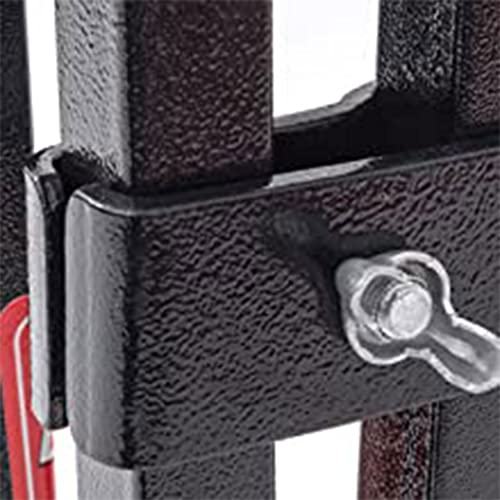 Black Powder Coat Steel Frame Outdoor Dog Kennel with Waterproof Canopy Roof and Gate Door D471