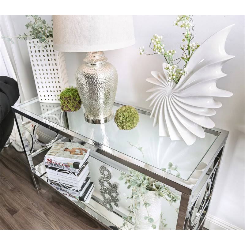 Contemporary Metal Console Table R840417