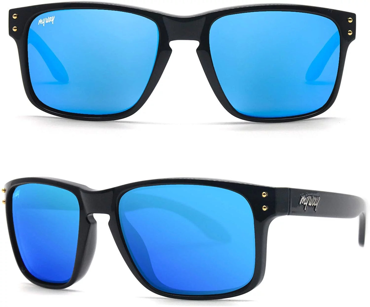 Italian Style Unisex Sunglasses Blue Mirror N580422