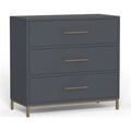 Slate Gray Three Drawer Small Chest V14210