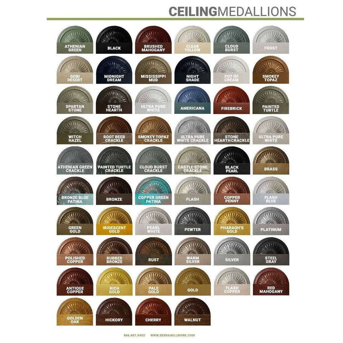 Brass Ceiling Medallion H86554