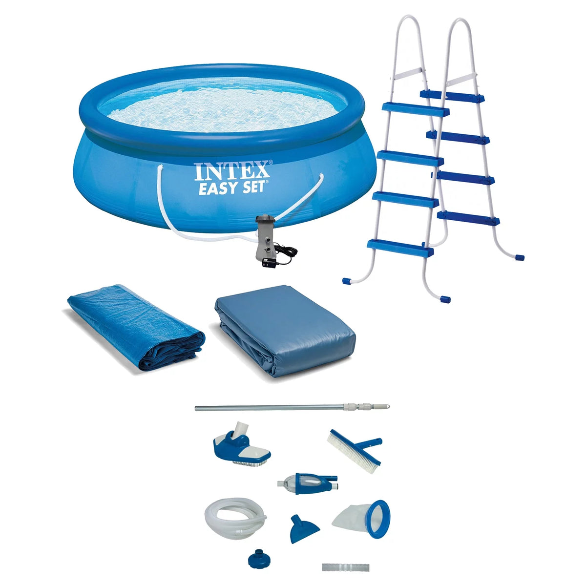 15 x 48 Inflatable Pool with Ladder and Pump R513