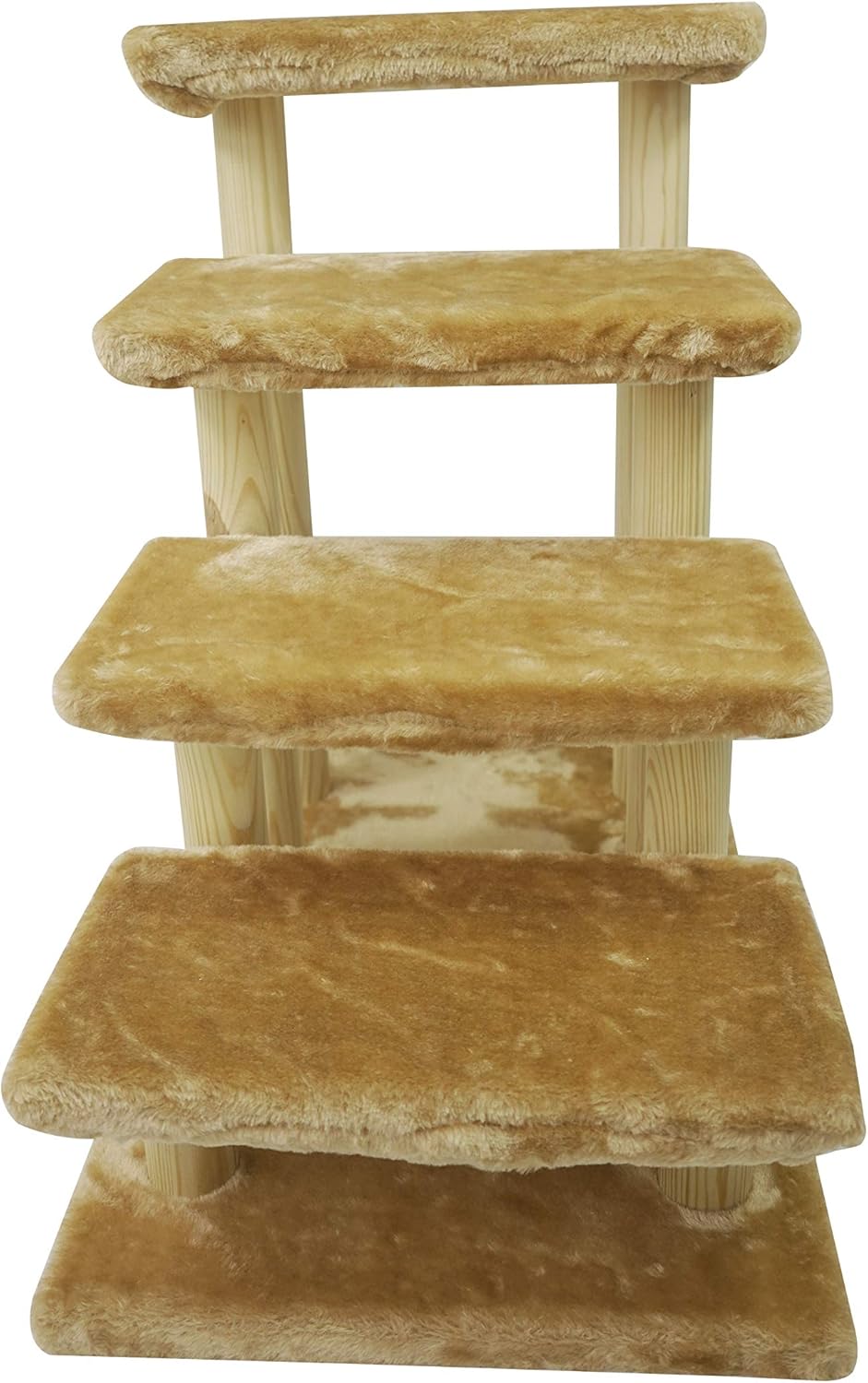 4-Step Wooden Pet Stairs with Detachable Carpet P103