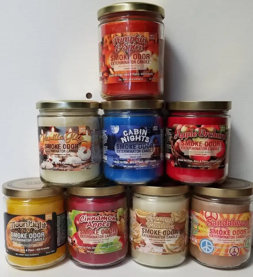 13 oz Jar Candles Pumpkin Spice Assortment (8) U867