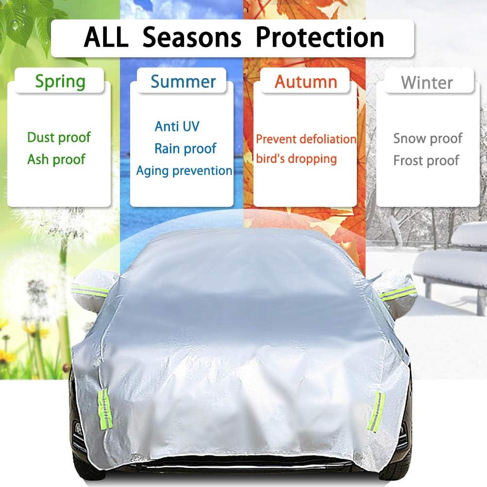 Half Car Cover Waterproof 210D Oxford Fabric X505615