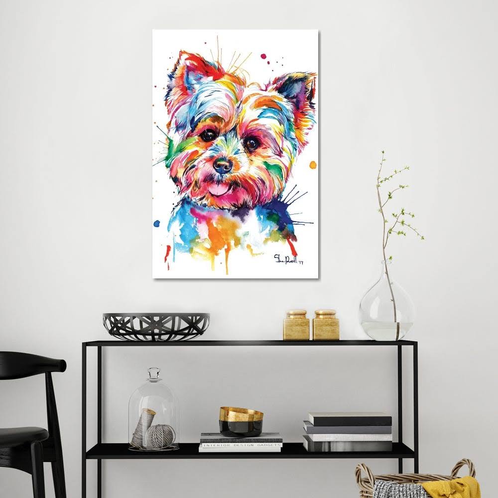 Canvas Wall Decor Prints Yorkie N872