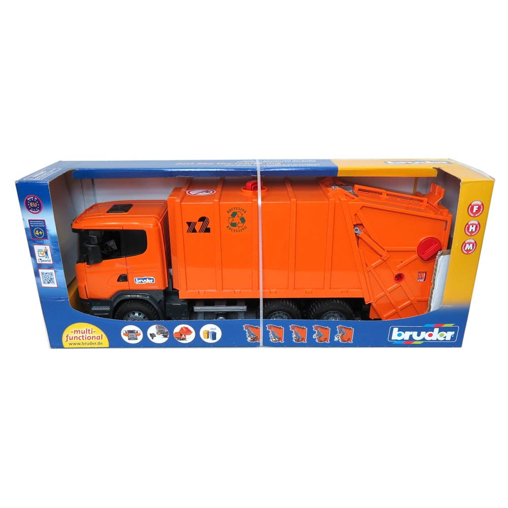 Orange Garbage Truck E759