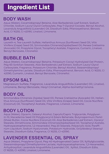 Lavender Bath Body Care Spa Set C20369