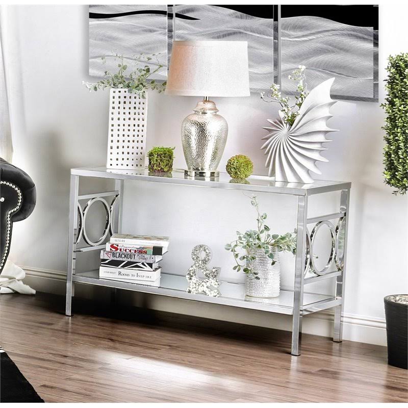 Contemporary Metal Console Table R840417