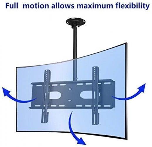 Ceiling TV Wall Mount for 26-50& LCD LED Plasma Flat Panel Display, Max VESA 400x400mm, Max Load 45kg U547