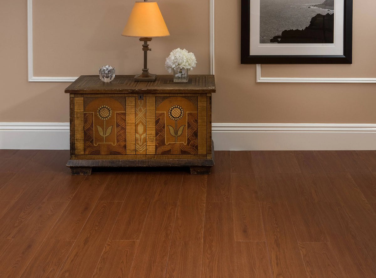 Peel & Stick Vinyl Floor Planks 10 Planks/15 Sq. Ft. Walnut J942