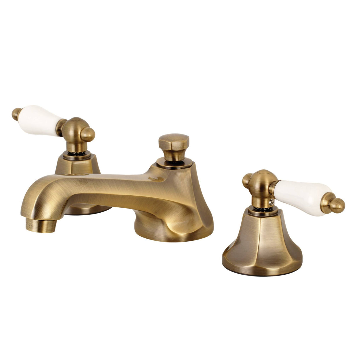 Antique Brass Widespread Bathroom Faucet J861150