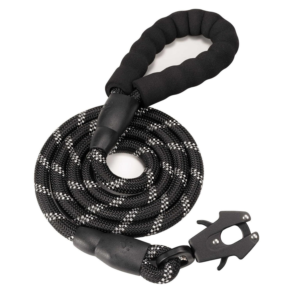 Heavy Duty Reflective Nylon Dog Leash with Locking Clip S4491