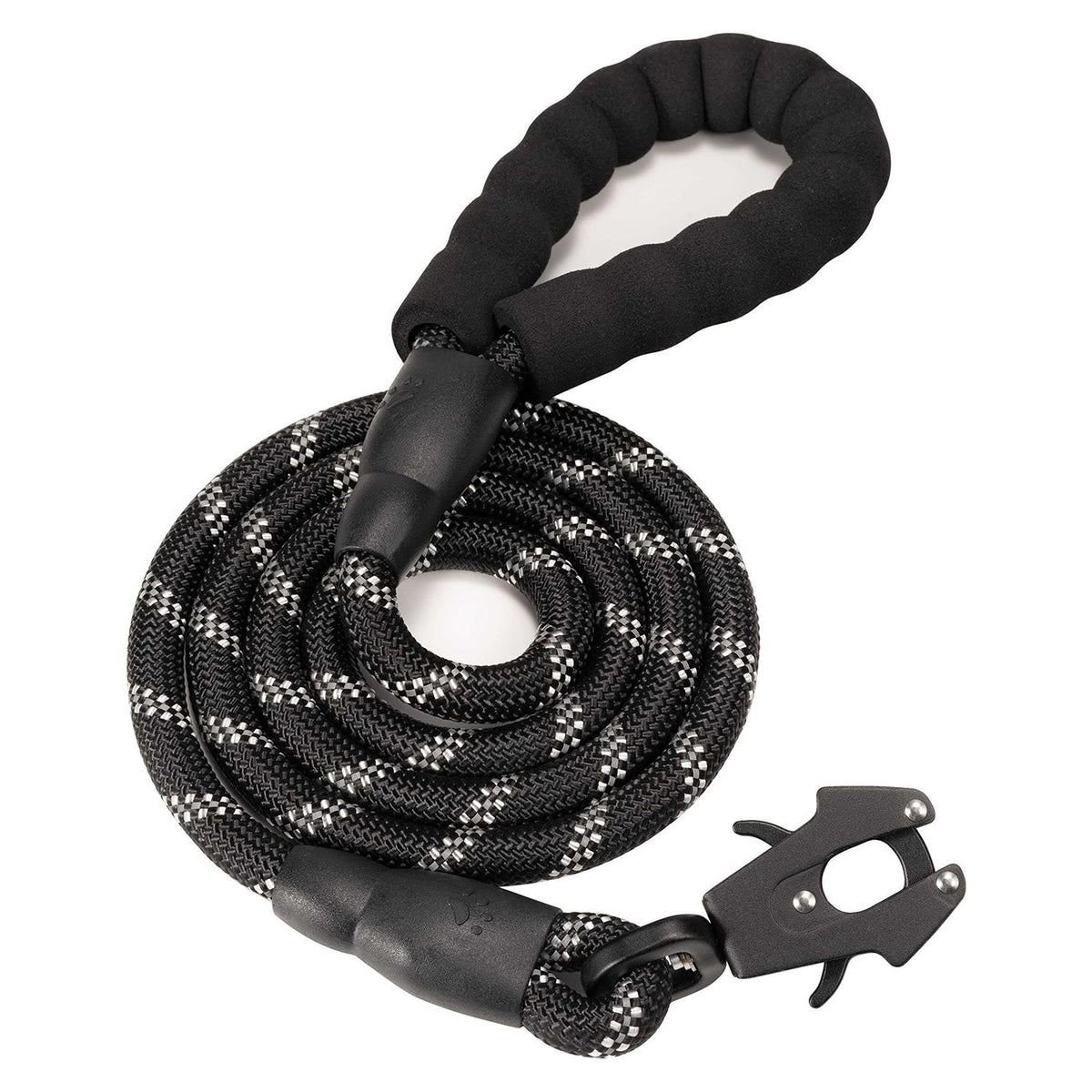 Heavy Duty Reflective Nylon Dog Leash with Locking Clip S4491