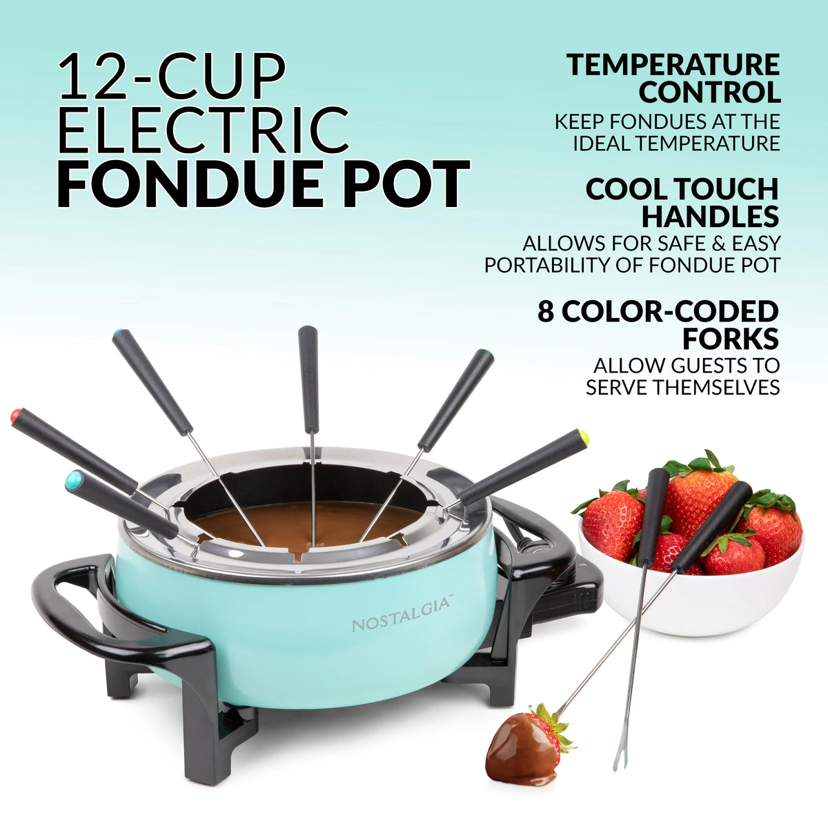 Aqua 12-Cup Electric Fondue Pot Z610515