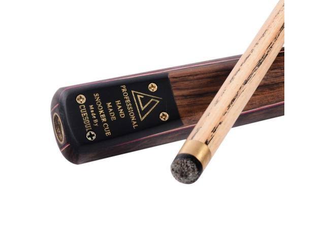 Classic Handmade Rosewood 3/4 Piece Snooker Cue with Black Cue Case and Aluminum Telescope Extension N38069