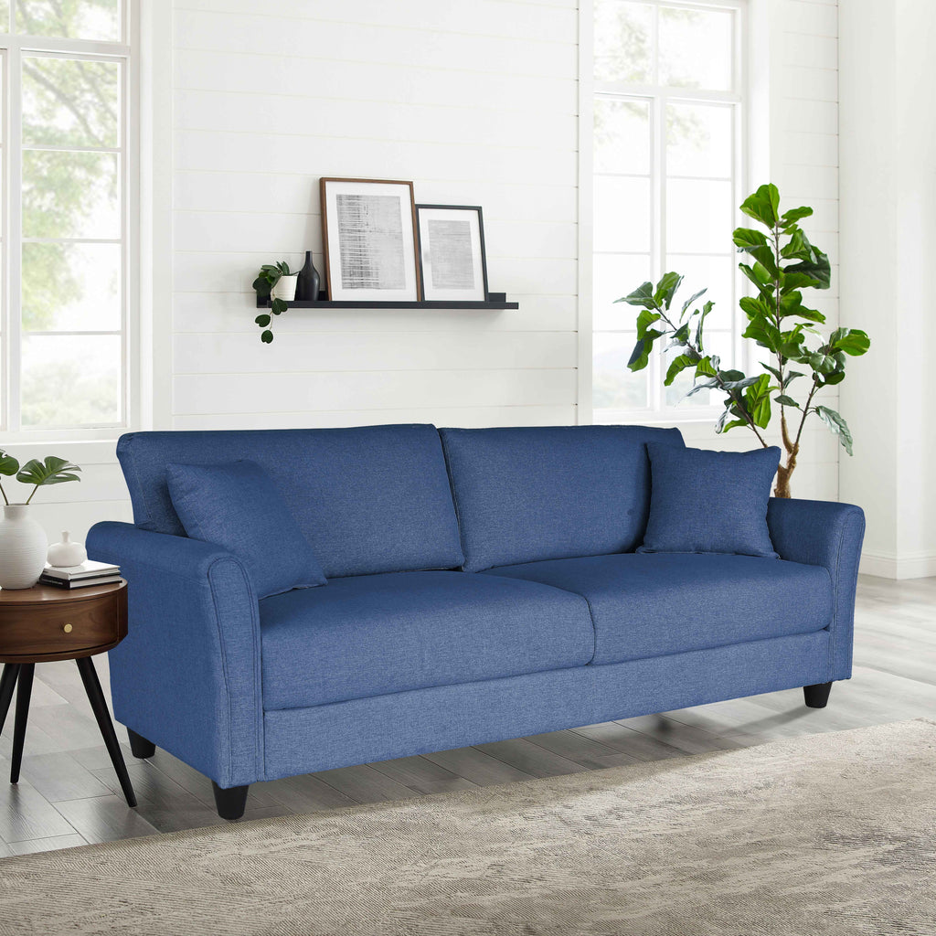 Linen Upholstered 3-Seater Loveseat L144681