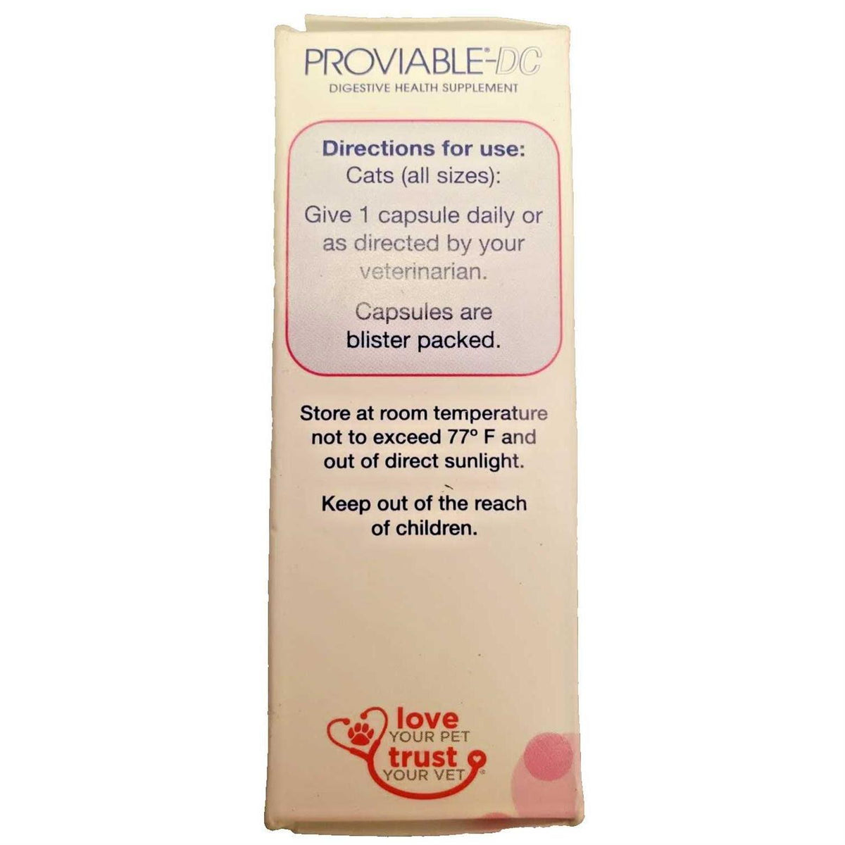 Cat Digestive Supplement Capsules D15815