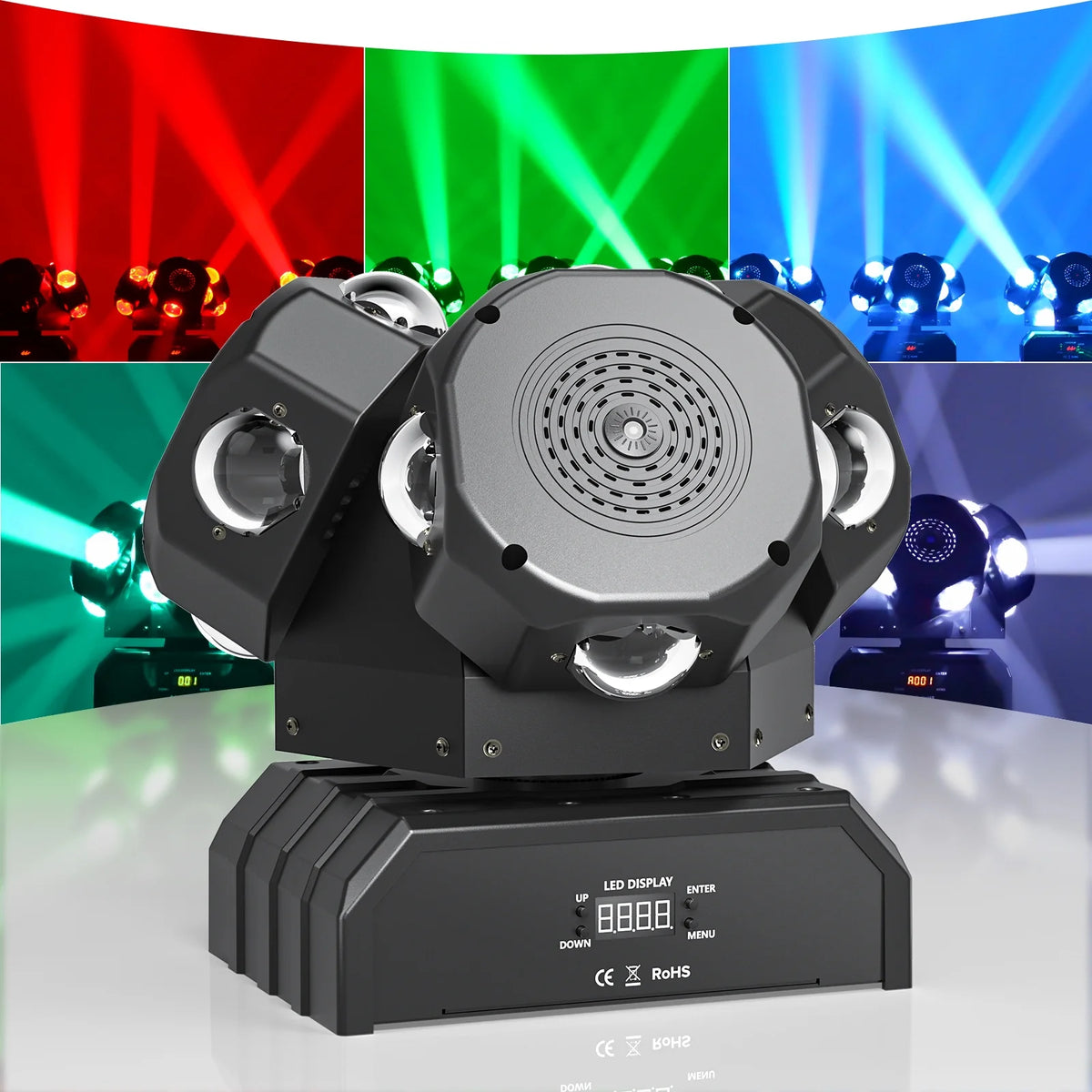 3 Head RGBW DMX512 LED Moving Head Stage Light X774896