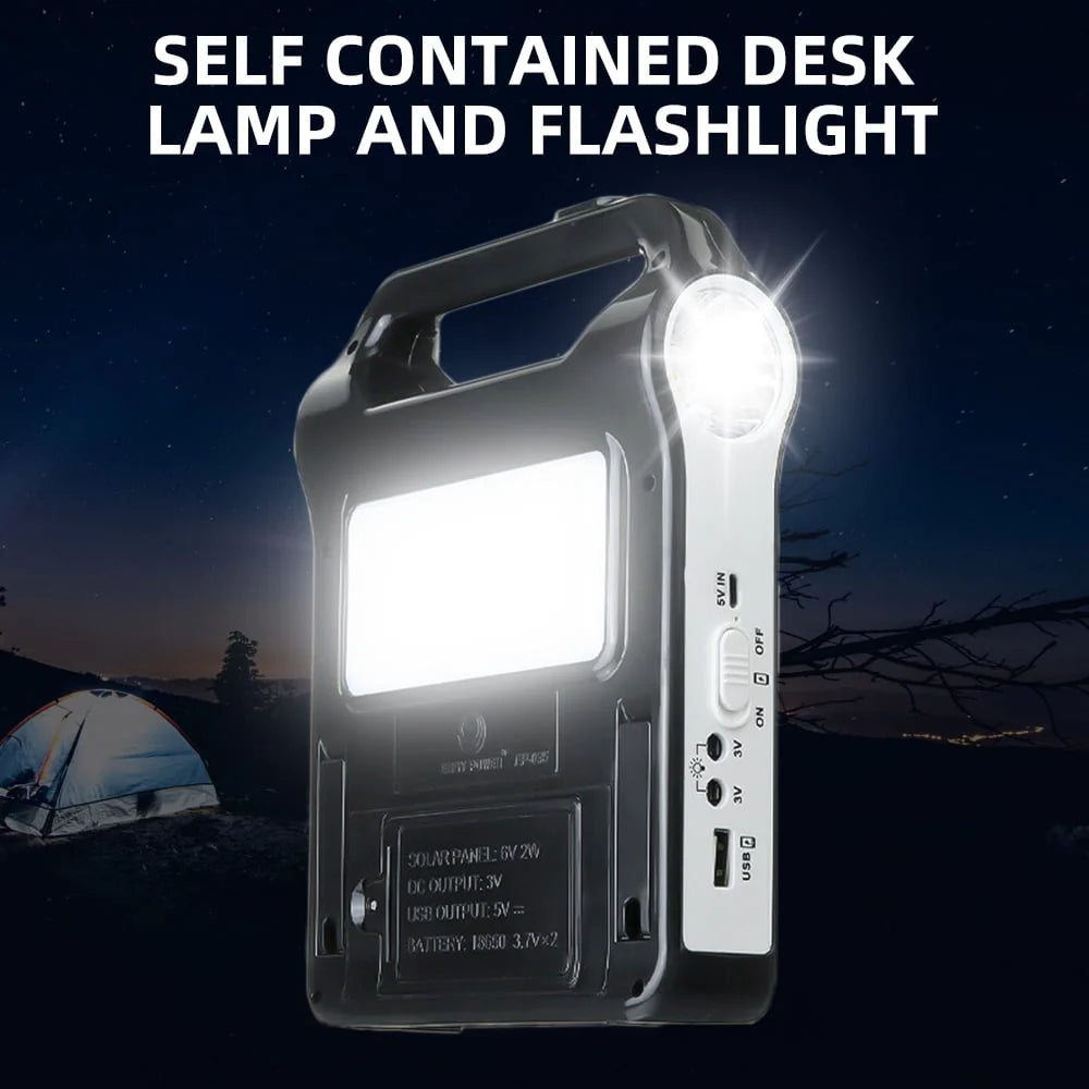 Portable Solar Power Station with Flashlights B47232