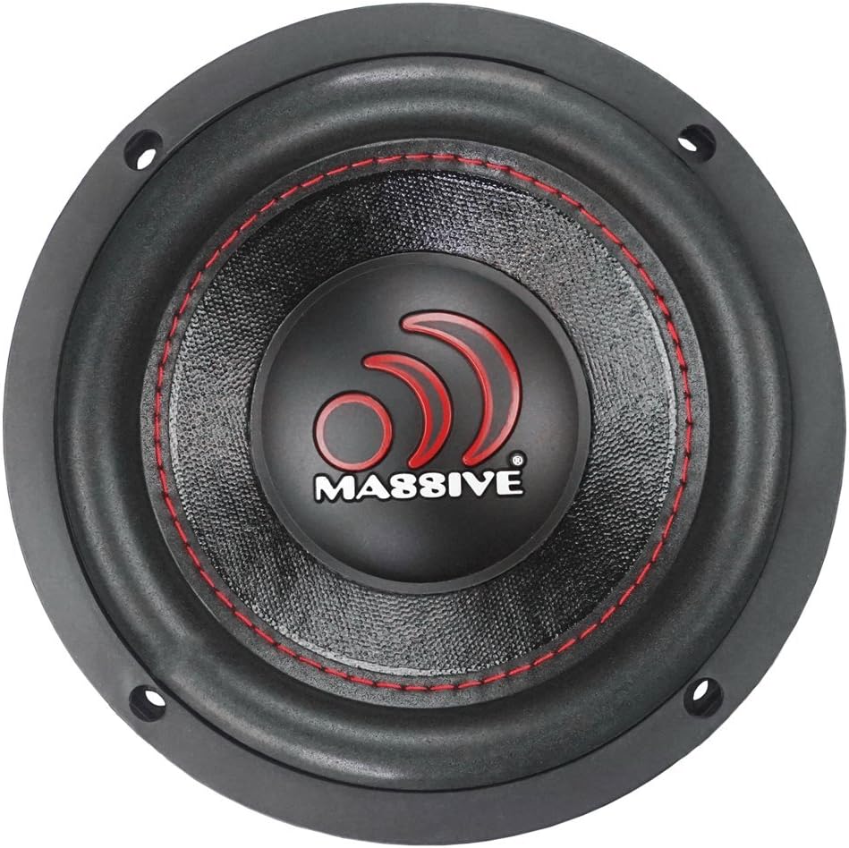 6.5 Inch Car Audio Subwoofer, 250 Watt RMS, Dual 4 Ohm O9504