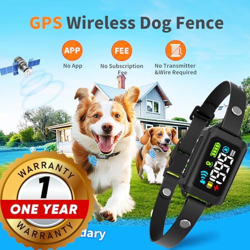 Wireless GPS Dog Fence with Shock Collar D90973