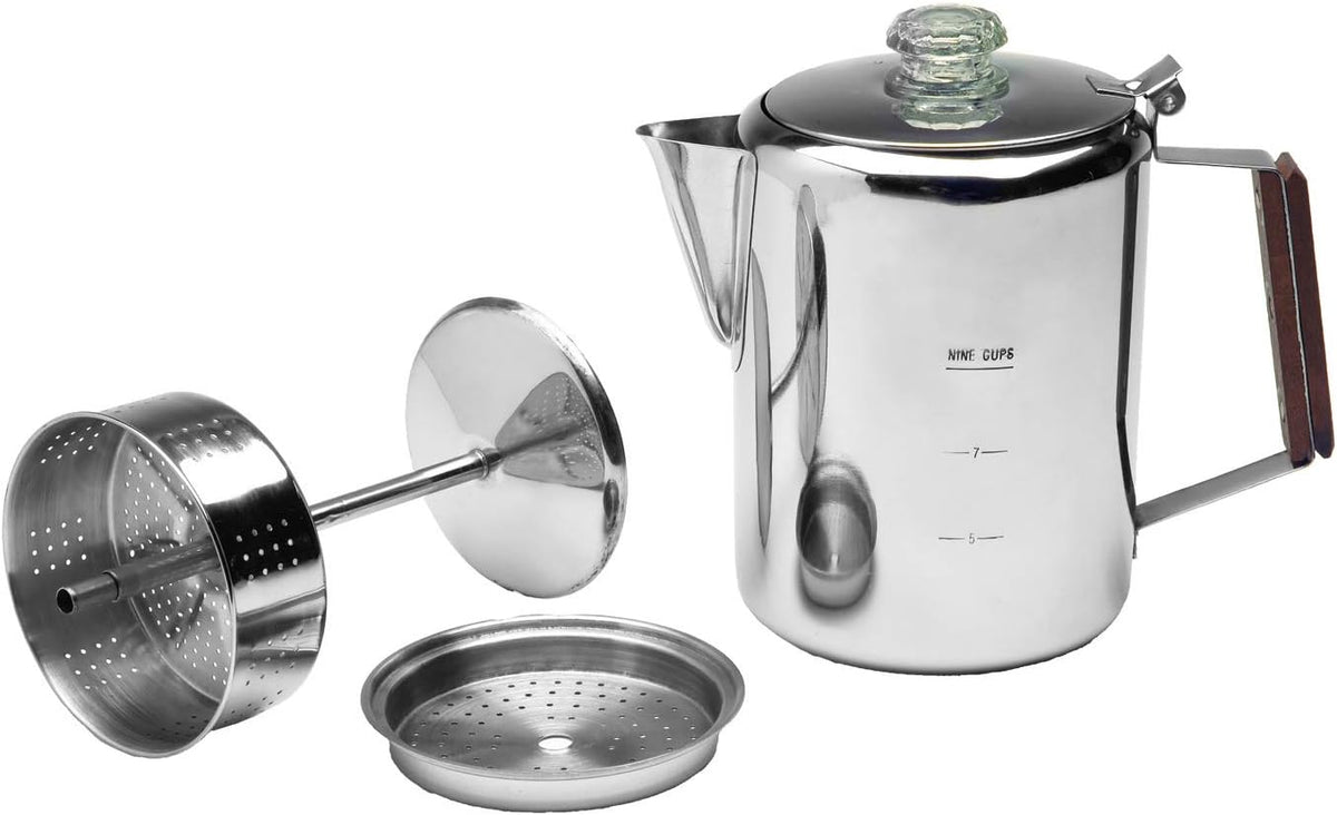 9 Cup Stainless Steel Percolator Coffee Maker E883
