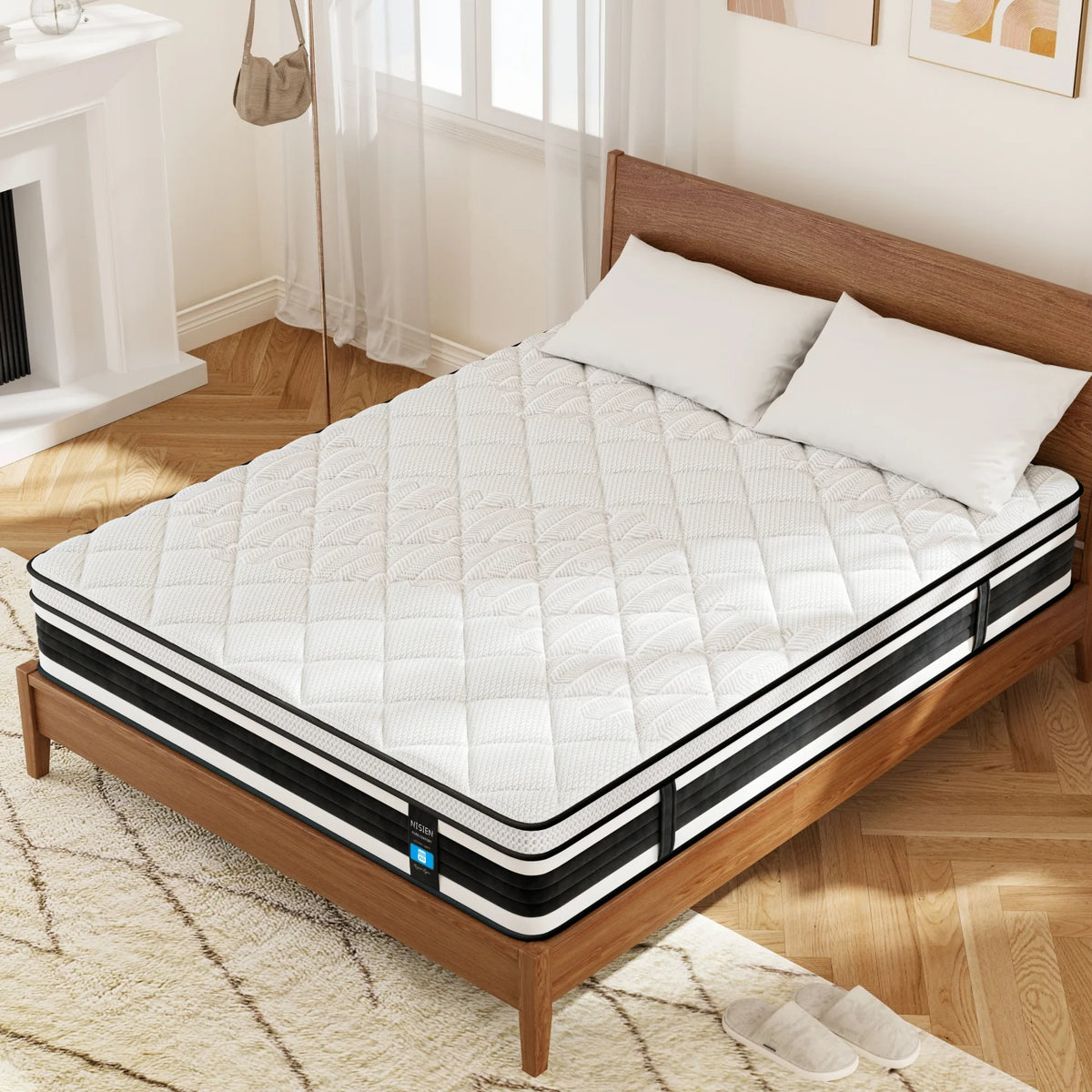 Queen Size 10 Inch Gel Memory Foam Hybrid Mattress Y38902