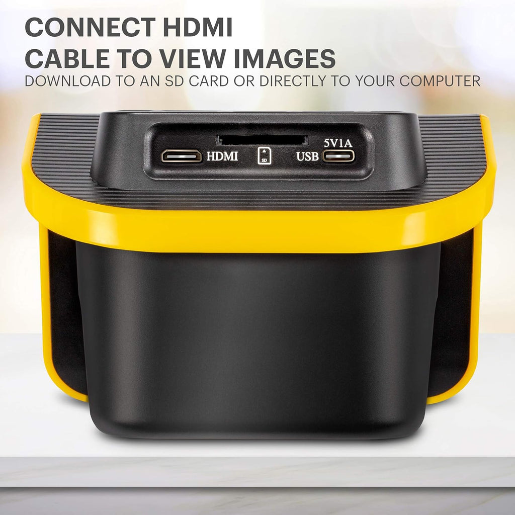 Film and Slide Scanner with 5" LCD Screen, 35mm 126 110 Film Negatives & Slides to 22MP JPEG C7621