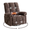 Beige Oversized Power Lift Recliner Chair with Massage and Heat F19124