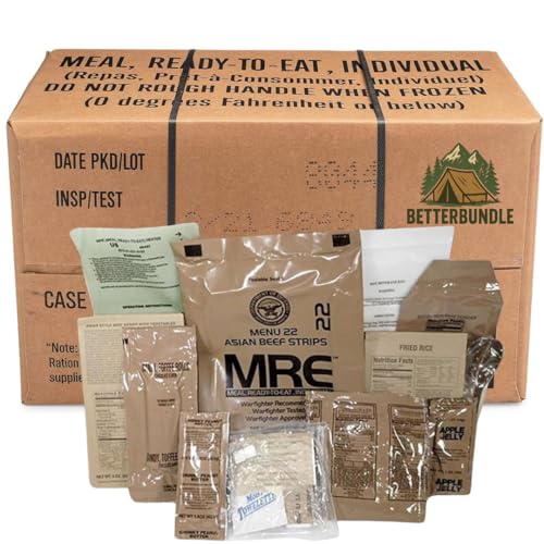 Variety Pack of 12 MRE Meals Ready to Eat with Flameless Heater M19272