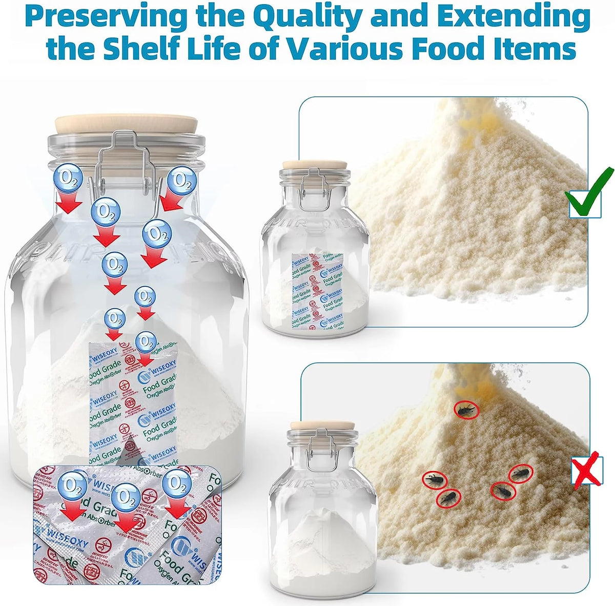 500CC 300 Packs Food Grade Oxygen Absorbers P779