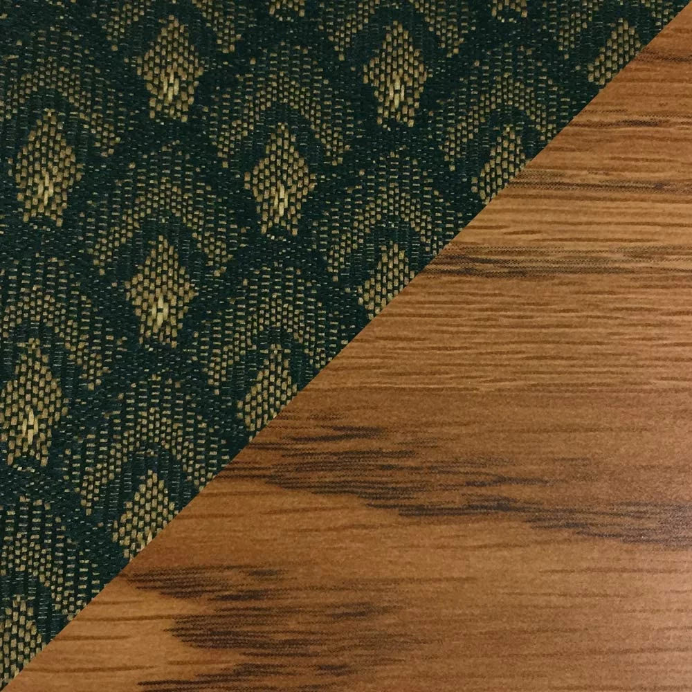 Wooden Mallet DW8-1MOAG Prairie Armless Guest Chair in Medium Oak - Arch Green Y380205