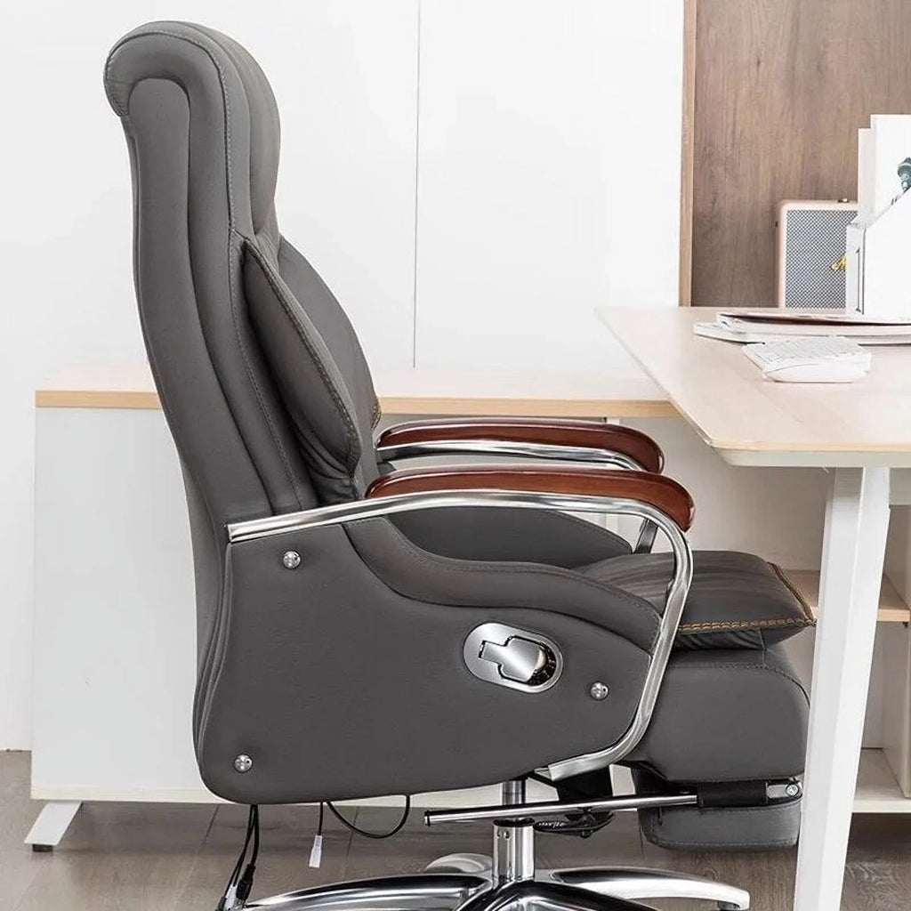 Leather Office Chair with Wheels C432917