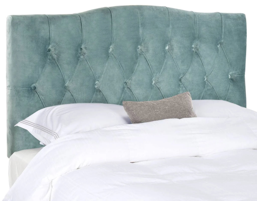 Blue Tufted King Headboard Y3245