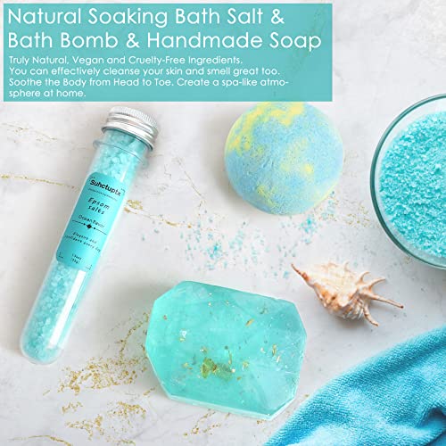 Bluish-Green Spa Gift Basket Set D8740