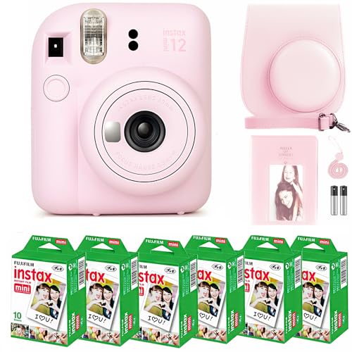 Lilac Purple Instant Camera with 60 Sheets Instant Film Bundle V7737