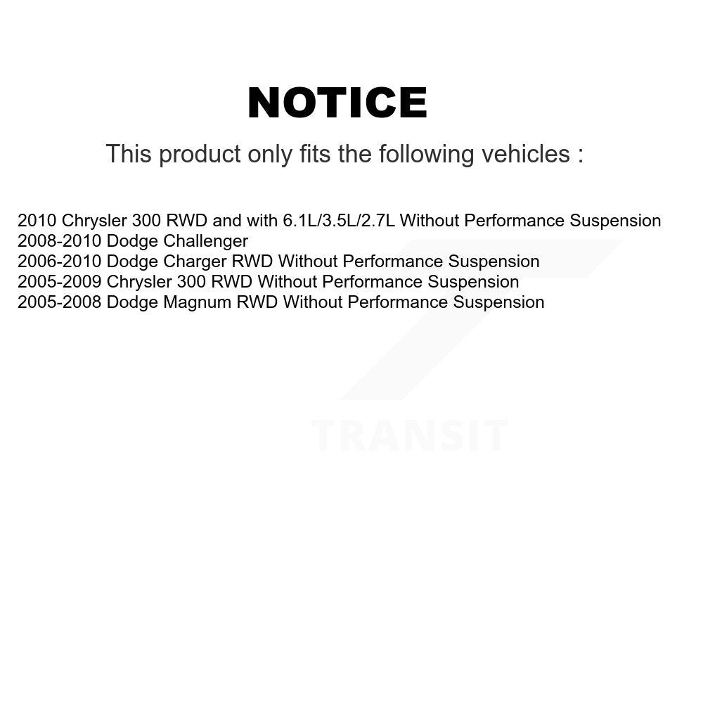 Front Right Strut And TQ Link Kit For Dodge Chrysler 300 Charger Magnum Challenger Z4831