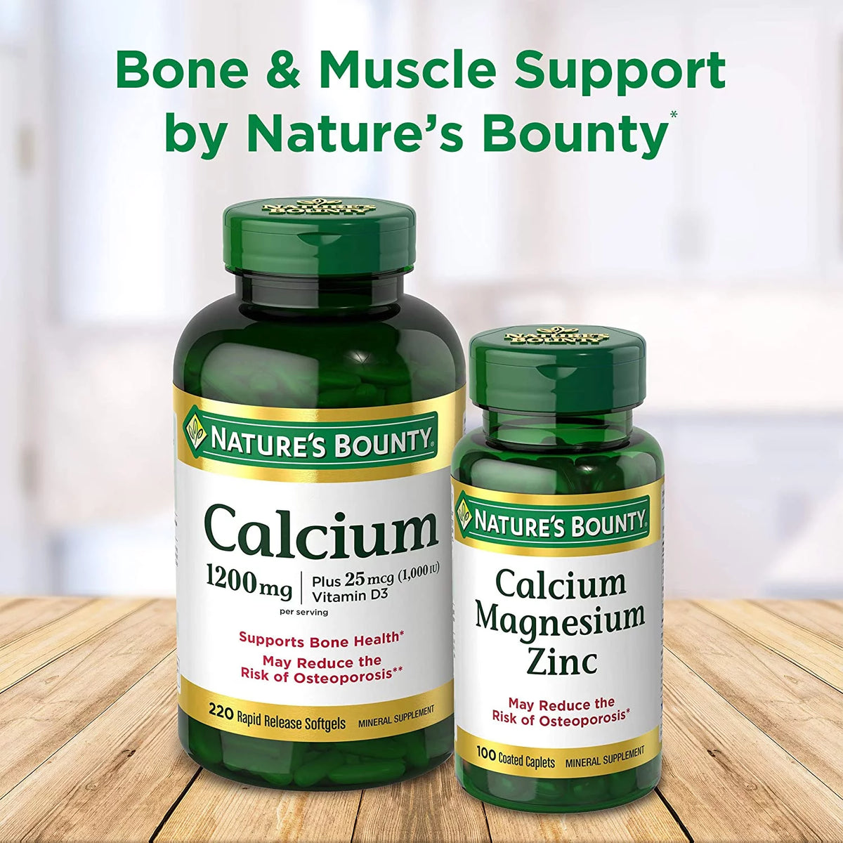 1200mg Calcium Plus 1000IU Vitamin D3 Softgels 220 ea (Pack of 3) W284917