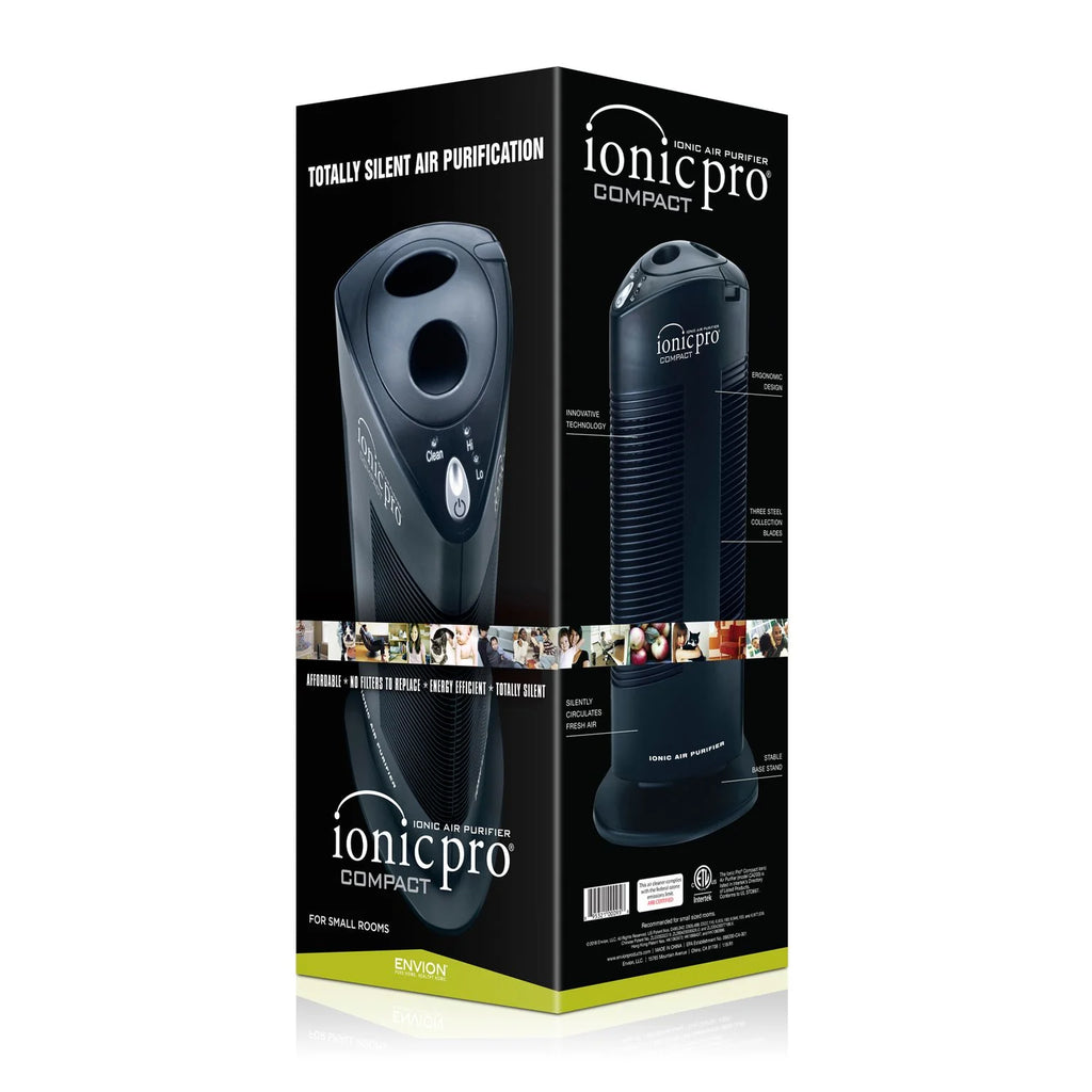 Black Compact Ionic Air Purifier F347551